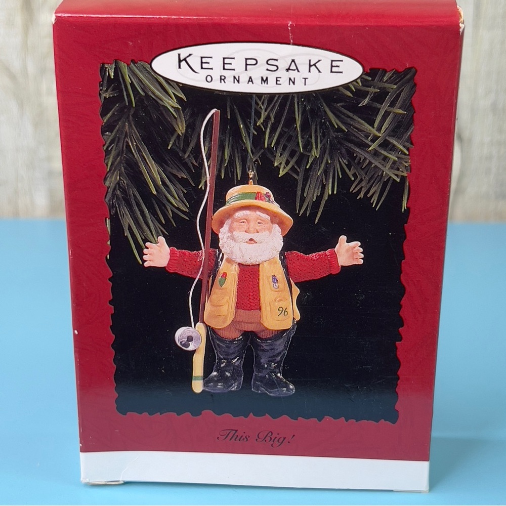 Hallmark Keepsake Ornament 1996 This Big! Fisherman Handcrafted Dated